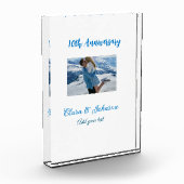 結婚のAnniversary add name year画像文字の数 フォトブロック (左)