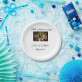 結婚のAnniversary add name year画像文字の数 ペーパープレート (パーティー)