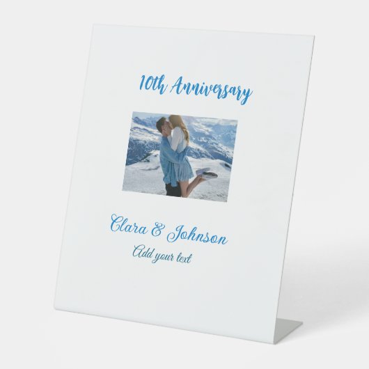 結婚のAnniversary add name year画像文字の数 台座サイン (正面)