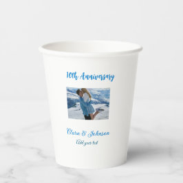 結婚のAnniversary add name year画像文字の数 紙コップ