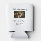 結婚のAnniversary add name year画像文字の数 缶クーラー (裏面)