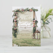 結婚のArbor Lanternバラ結婚ズ 招待状 (スタンド正面)