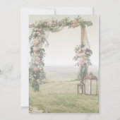 結婚のArbor Lanternバラ結婚ズ 招待状 (裏面)