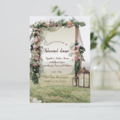 結婚のArbor Lanternリハーサルディナー 招待状 (スタンド正面)