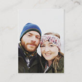 結婚のBurgundy RSVPオンラインQRコード写真 エンクロージャーカード (裏面)