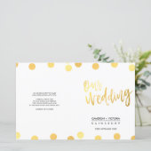 結婚のCEREMONY手書き文字の金ゴールドスポット (スタンド正面)