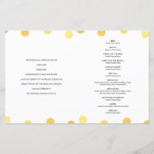 結婚のCEREMONY手書き文字の金ゴールドスポット (裏面)