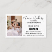 結婚のContent Creatorのソーシャルメディア写真 名刺 (正面)