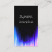 結婚のDJカラオケ音楽モダンイベント 名刺 (裏面)