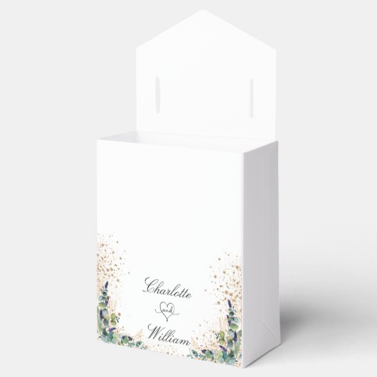 結婚のeucalyptusグリッター名感謝してい前 フェイバーボックス (オープン)