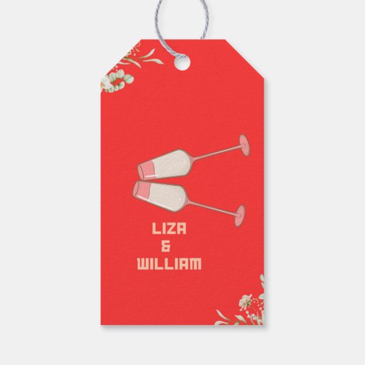 結婚のGIFTThank Youラベル ギフトタグ (裏面)