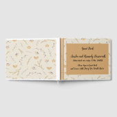 結婚のGuest Book in Earth Tones ゲストブック (全面)
