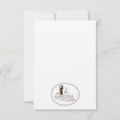 結婚のHay Bales RSVPカード (裏面)