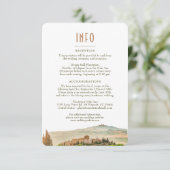 結婚のINFOと詳細Tuscanyの挿入 招待状 (スタンド正面)