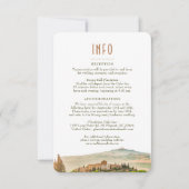 結婚のINFOと詳細Tuscanyの挿入 招待状 (正面)