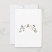 結婚のINFOヴィンテージBelle Epocheビクトリアンの挿入 招待状 (裏面)