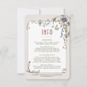 結婚のINFOヴィンテージBelle Epocheビクトリアンの挿入 招待状 (正面)