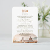 結婚のInsert INFOと詳細Florence Italy 招待状 (スタンド正面)