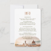 結婚のInsert INFOと詳細Florence Italy 招待状 (正面)