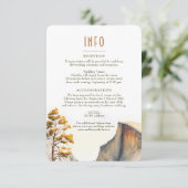 結婚のInsert INFOと詳細Yosemite Park 招待状 (スタンド正面)