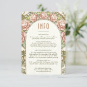 結婚のInsert INFOヴィンテージアールヌーボーミュシャ 招待状 (スタンド正面)