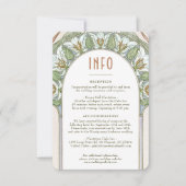 結婚のInsert INFOヴィンテージアールヌーボーbyミュシャI 招待状 (正面)