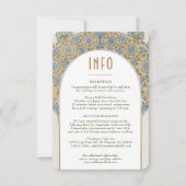 結婚のInsert INFOヴィンテージアールヌーボーbyミュシャI 招待状 (正面)