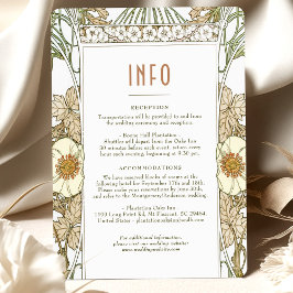 結婚のInsert INFOヴィンテージアールヌーボーbyミュシャI 招待状