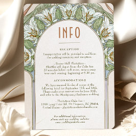 結婚のInsert INFOヴィンテージアールヌーボーbyミュシャI 招待状