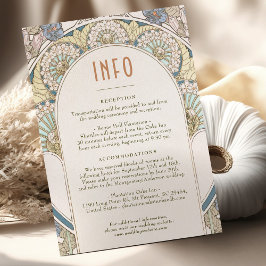 結婚のInsert INFOヴィンテージアールヌーボーbyミュシャI 招待状