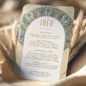 結婚のInsert INFOヴィンテージアールヌーボーbyミュシャI 招待状