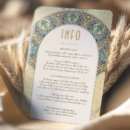 結婚のInsert INFOヴィンテージアールヌーボーbyミュシャI 招待状