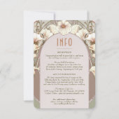 結婚のInsert INFOヴィンテージアールヌーボーbyミュシャI 招待状 (正面)