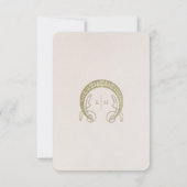 結婚のInsert Thank Youヴィンテージアールヌーボー 招待状 (裏面)