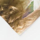 結婚のKeepsake 6正方形フォトコラージュ フリースブランケット (角)