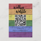 結婚のLGBTフラグプライドヴィンテージエンクロージャカード エンクロージャーカード (正面)