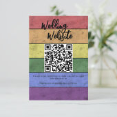 結婚のLGBTフラグプライドヴィンテージエンクロージャカード エンクロージャーカード (スタンド正面)