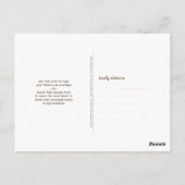 結婚のLOVE & 感謝してい素朴Wood String Lights ポストカード (裏面)