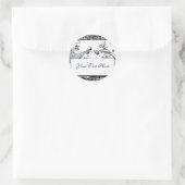 結婚のLOVE BIRDS ラウンドシール (バッグ)