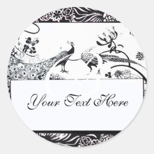 結婚のLOVE BIRDS ラウンドシール