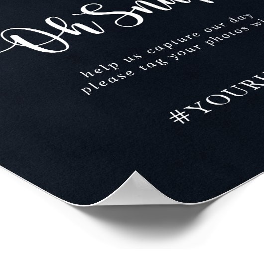 結婚のOh Snapストリングラ素朴イト記号 ポスター (角)