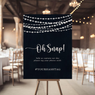 結婚のOh Snapストリングラ素朴イト記号 ポスター