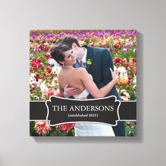 結婚のPhotoラップされたキャンバス キャンバスプリント (正面)