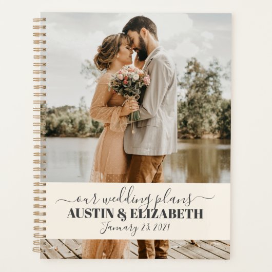 結婚のPlanning Notebookのパーソナライズされたプランナー プランナー手帳 (正面)