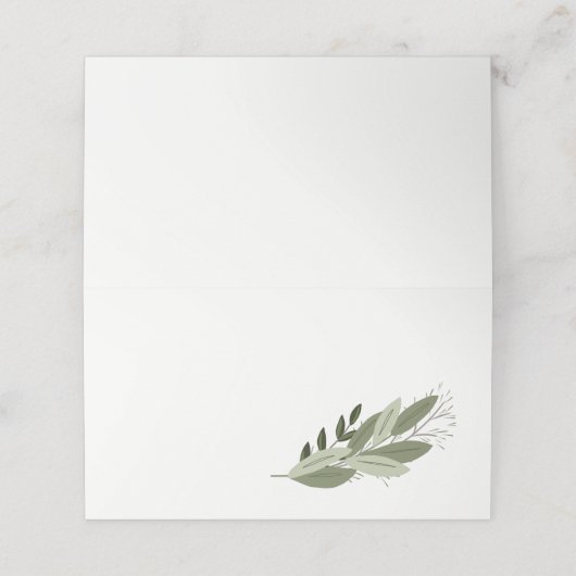 結婚のSprigs座席表 プレイスカード (外部開封)