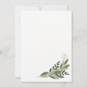 結婚のSprigs - Wedding Invite 招待状 (裏面)