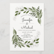 結婚のSprigs - Wedding Invite