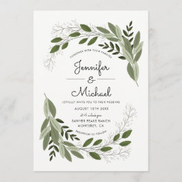 結婚のSprigs - Wedding Invite 招待状