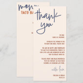 結婚のThank You & Menu Card メニュー (正面/裏面)