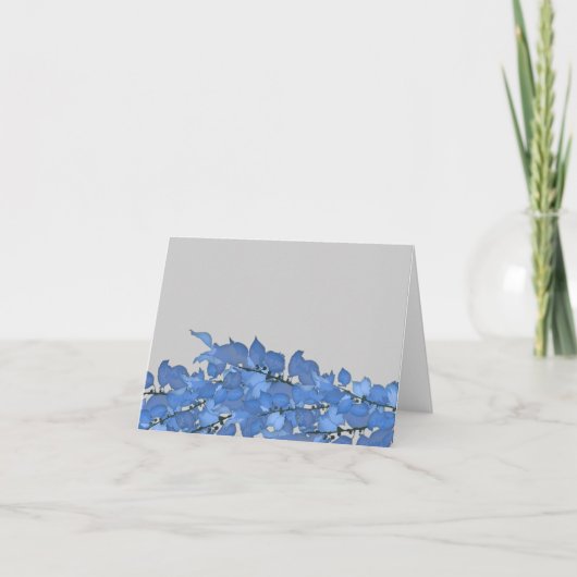 結婚のThank You Notes Card with 葉 サンキューカード (正面)